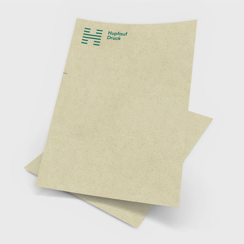 Briefpapier Graspapier drucken