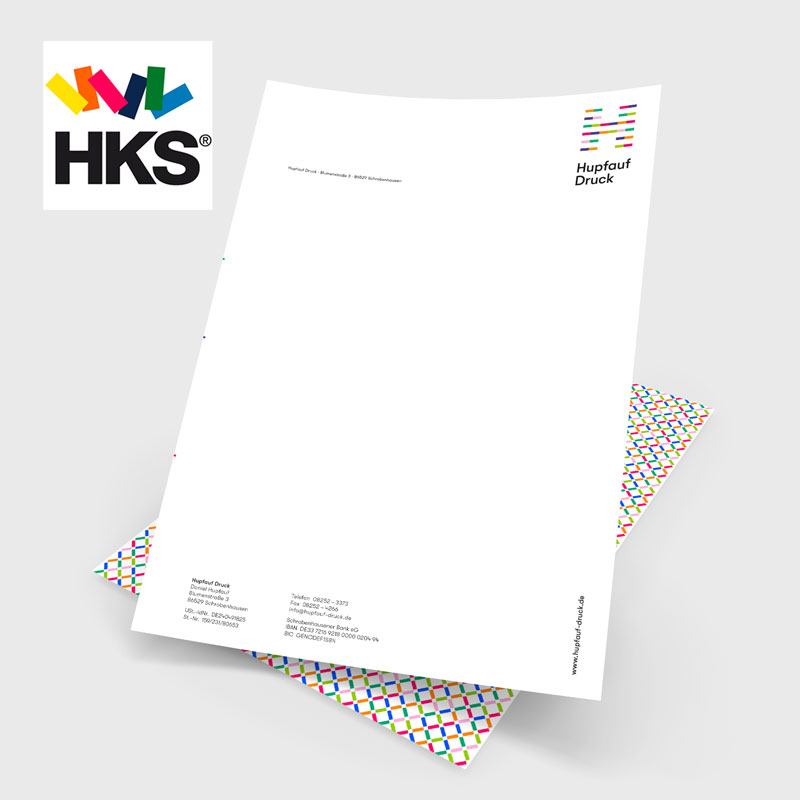 Briefpapier mit HKS Sonderfarben