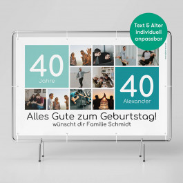Geburtstagsbanner Quadratisch