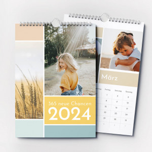 Fotokalender in Pastelltöne personalisierbar