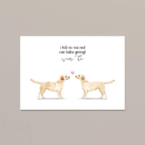Postkarte Liebe Labrador