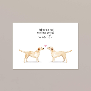 Postkarte Liebe Labrador