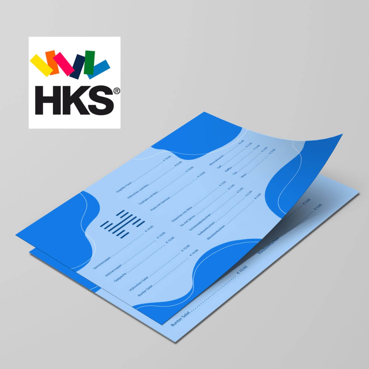 Tischset / Tablettaufleger mit HKS Sonderfarben