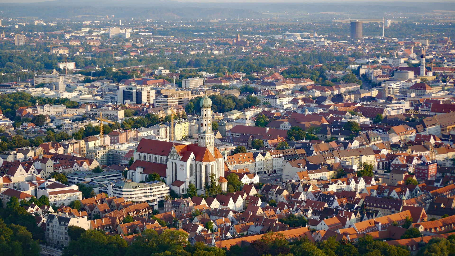 Luftbild Stadt Augsburg